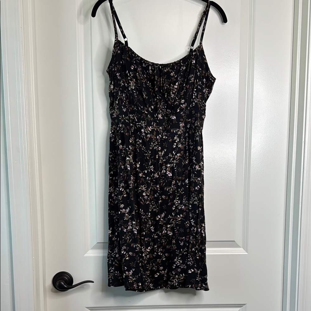 Banana Republic Floral Black Dress